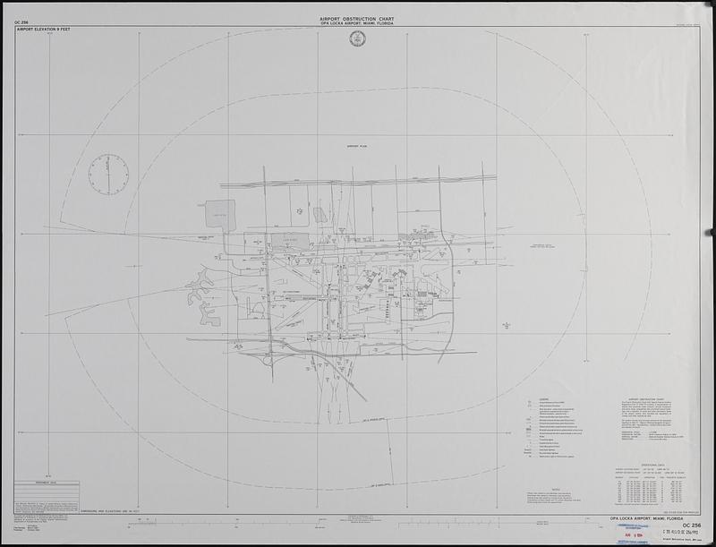 Airport obstruction chart