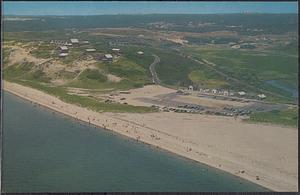 Bathing beach near Corn Hill, Truro on Cape Cod