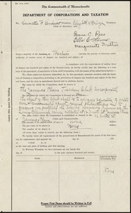 Certificate of organization