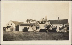 This 50-acre farm and homestead dates back to the early 19th century. First owned by Capt. Theophilus S. Adams (1786-1863), it was owned from 1859 to 1889 by Elizabeth Gifford, wife of Christopher Gifford of Boston, and thereafter by the Merrill family of Melrose. In 1928, the state highway cut through the property, leaving it on the southeast corner of South County Road