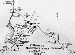 Marstons Mills village map 1880