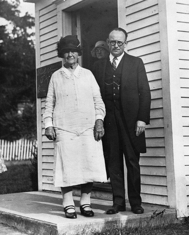 Aphia "Affie" Lucie Goodspeed Jones (1866-1953), widow of Ephraim Jones, was the last member of the founding family of Goodspeeds in the village
