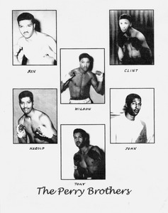 Six of the Perry sons, all amateur boxers