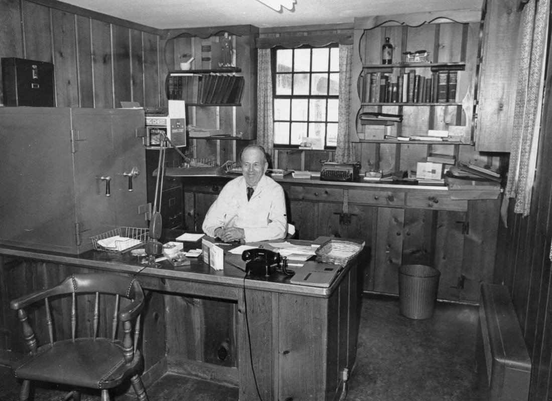 Dr. Daniel Leach in his office