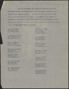 Albert Bosco et al typed letter (copy) to [Alvan T. Fuller], Boston, Mass., [July? 1927]