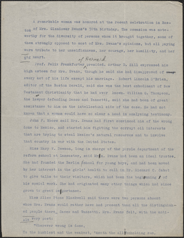 Untitled transcript, [1926]