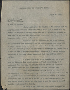 Alvan T. Fuller typed letter (copy) to Louis McHardy, [Boston, Mass.], April 16, 1927