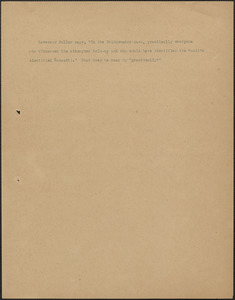 [Sacco-Vanzetti Defense Committee?] typed document (copy), [Boston, Mass., August 1927]