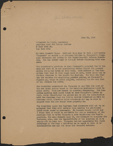[Art Shields] typed letter (copy) to Elizabeth G[urley] Flynn (American Fund for Public Service), [New York, N. Y. ?], June 24, 1926