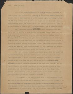 [Thomas O'Connor] typed letter, [Boston, Mass.?], July 19, 1927