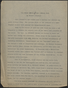 Thomas O'Connor typescript (copy), [Boston, Mass., August 1927]: The great crystal ball murder case