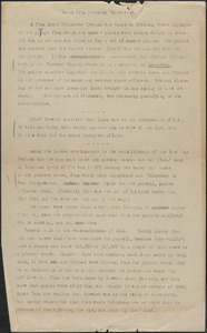 [Thomas O'Connor] typed document, [Boston, Mass., August 1927]: Notes from Brockton Enterprise