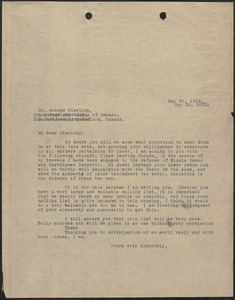 Typed letter to George Sterling, [Boston, Mass.], May 29, 1923