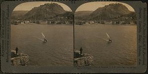 Mediaeval fortress of Palamidi (E.S.E.) watching over the best harbor of Greece