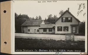 White Brothers Co., house and barn, Coldbrook, Oakham, Mass., Aug. 4, 1928