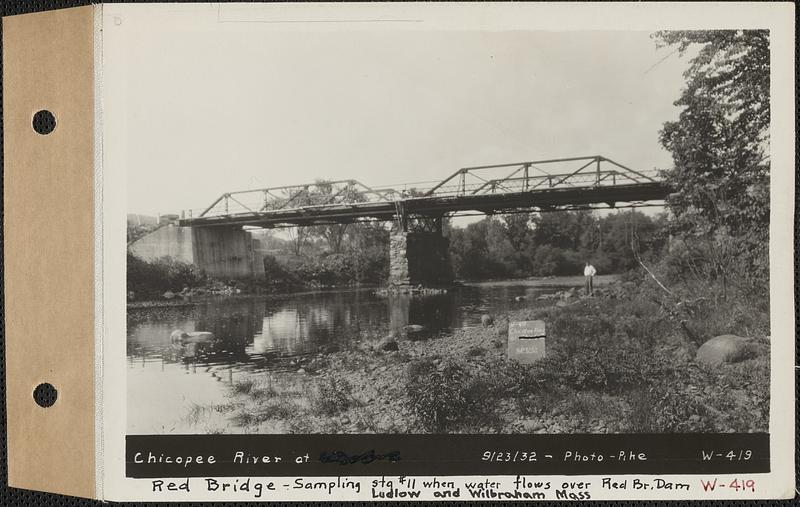 Chicopee River at Red Bridge, sampling Station 11, when water flows
