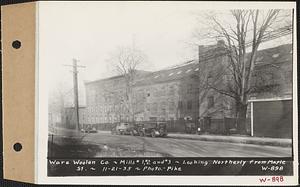 Ware Woolen Co., Mills #1, #2 and #3, looking northerly from Maple Street, Ware, Mass., Nov. 21, 1935
