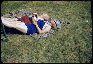 Mr. & Mrs. Sharkey on lawn