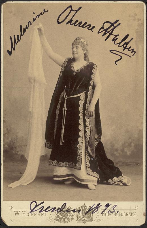 Melusine, Therese Malten, Dresden 1893
