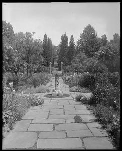 Garden path with sundial
