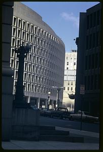 Giant tea kettle sign, Court and Tremont Streets, Boston