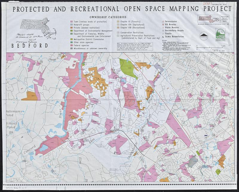 Protected and recreational open space mapping project : Bedford