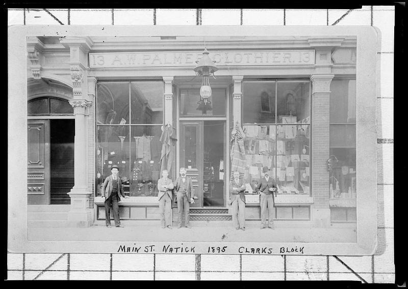 Main St., Natick 1895, Clark's block