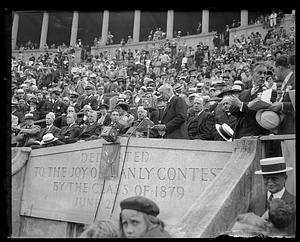 A crowd of spectators, Harvard Stadium