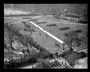Unidentified military parade, Boston Common