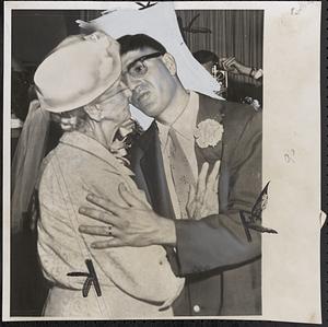 Youthful groom -- aged bride