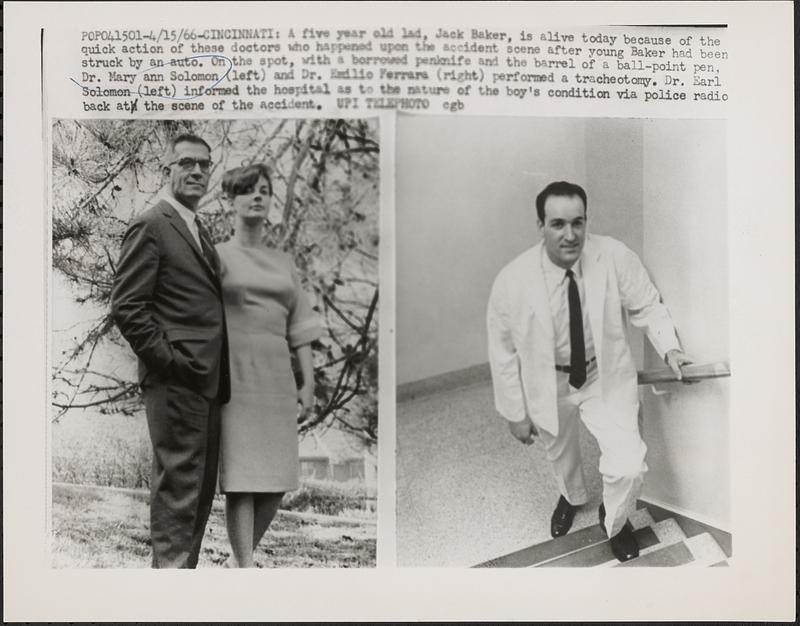 Dr. Earl Solomon, Dr. Mary Ann Solomon, Dr. Emilio Ferrara