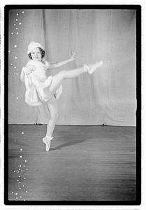 Girl ballet dancer in costume