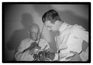 Danguy fencing master, also Gordon Muir, also Chamberlain