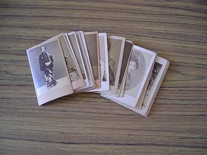 Twenty-seven Japanese cartes-de-visites