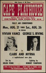 In person Vivian Vance, George S. Irving in Clark and Myrna