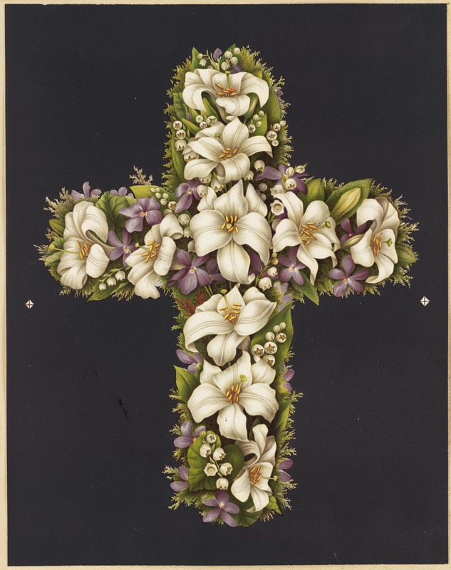 Easter lily cross