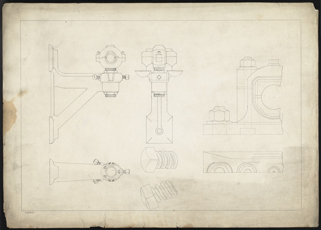 Design for Hoosac Tunnel machinery