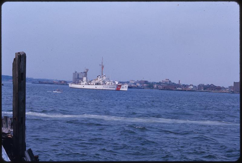 Coast Guard ship in Boston Harbor