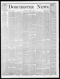 Dorchester News, October 25, 1873