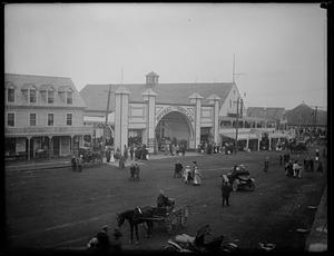 Roller coaster entrance