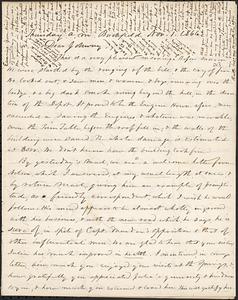 Letter from Zadoc Long to John D. Long, November 1, 1866