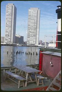 Harbor Towers seen from across the water