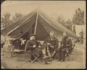 Gen. Sedgwick, Colonel Sackett and Lieutenant-Colonel Colburn, Harrison's Landing, Va., August, 1863