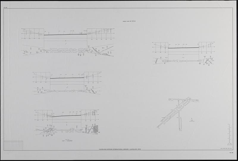 Airport obstruction chart OC 84, Cleveland-Hopkins International Airport, Cleveland, Ohio