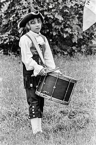 Reenactor drummer boy