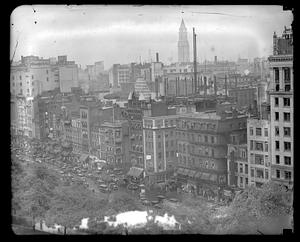 Tremont St., downtown Boston, Bird's eye (aerial)