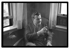 Pops Arthur Fiedler at home