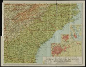 North Carolina, South Carolina, Georgia and eastern Tennessee