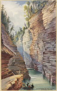 Entrance to the flume, Au-sable Chasm