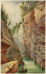Entrance to the flume, Au-sable Chasm